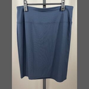 NEW J Jill Skirt Womens Small blue pencil straight preppy business casual